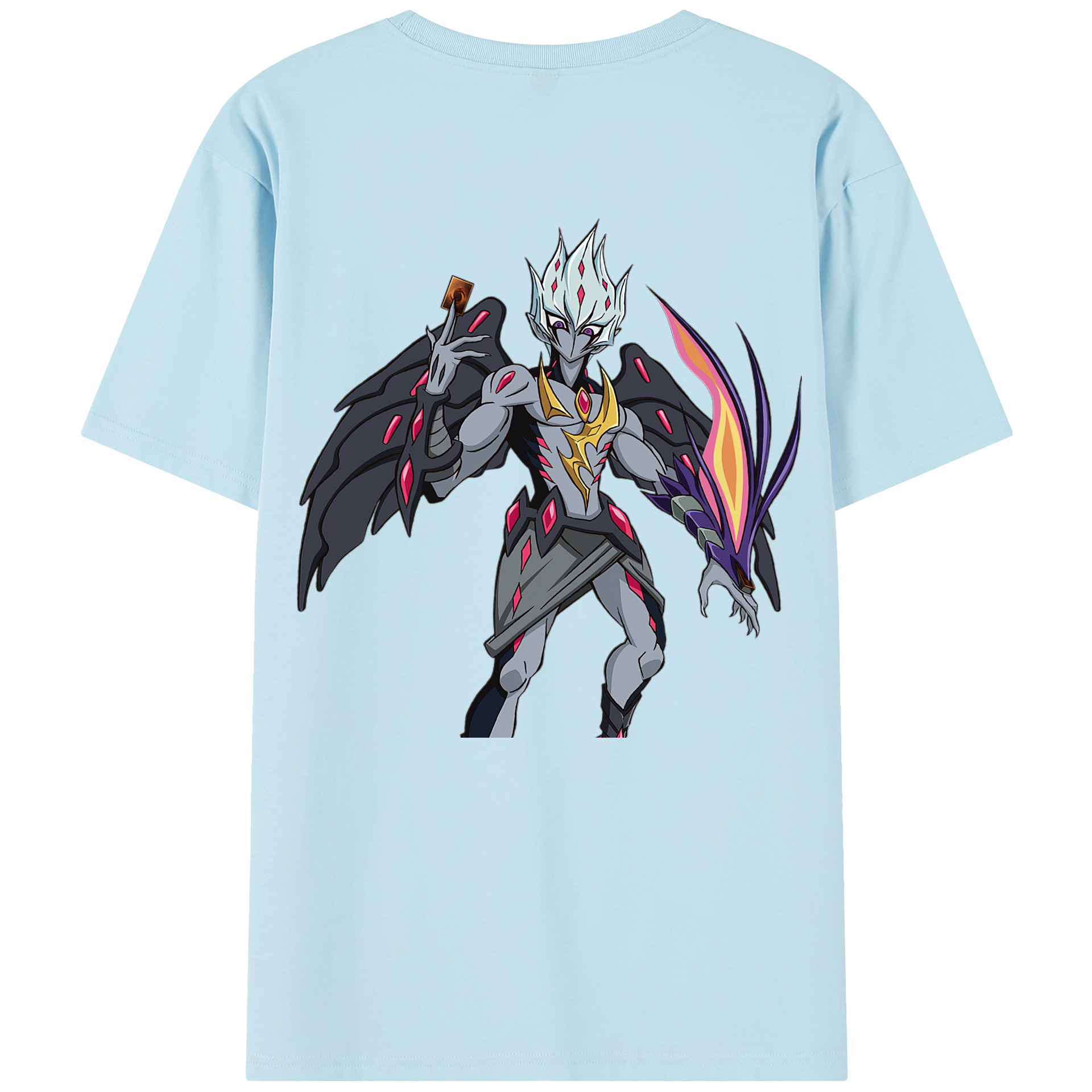 （画像用） 遊☆戯☆王 Yu-Gi-Oh! 綿100％半袖Tシャツ（背面プリント）